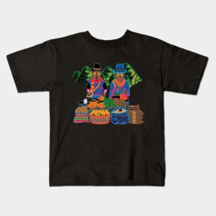 SILVIA MARKET GUAMBIANO SOUTH AMERICA COLOMBIA - full colour Kids T-Shirt